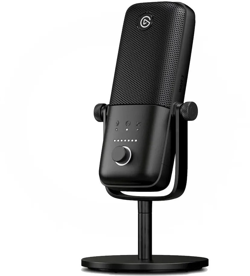 Elgato Wave:3 Premium Studio Quality USB Microphone with Mixer Software - Black