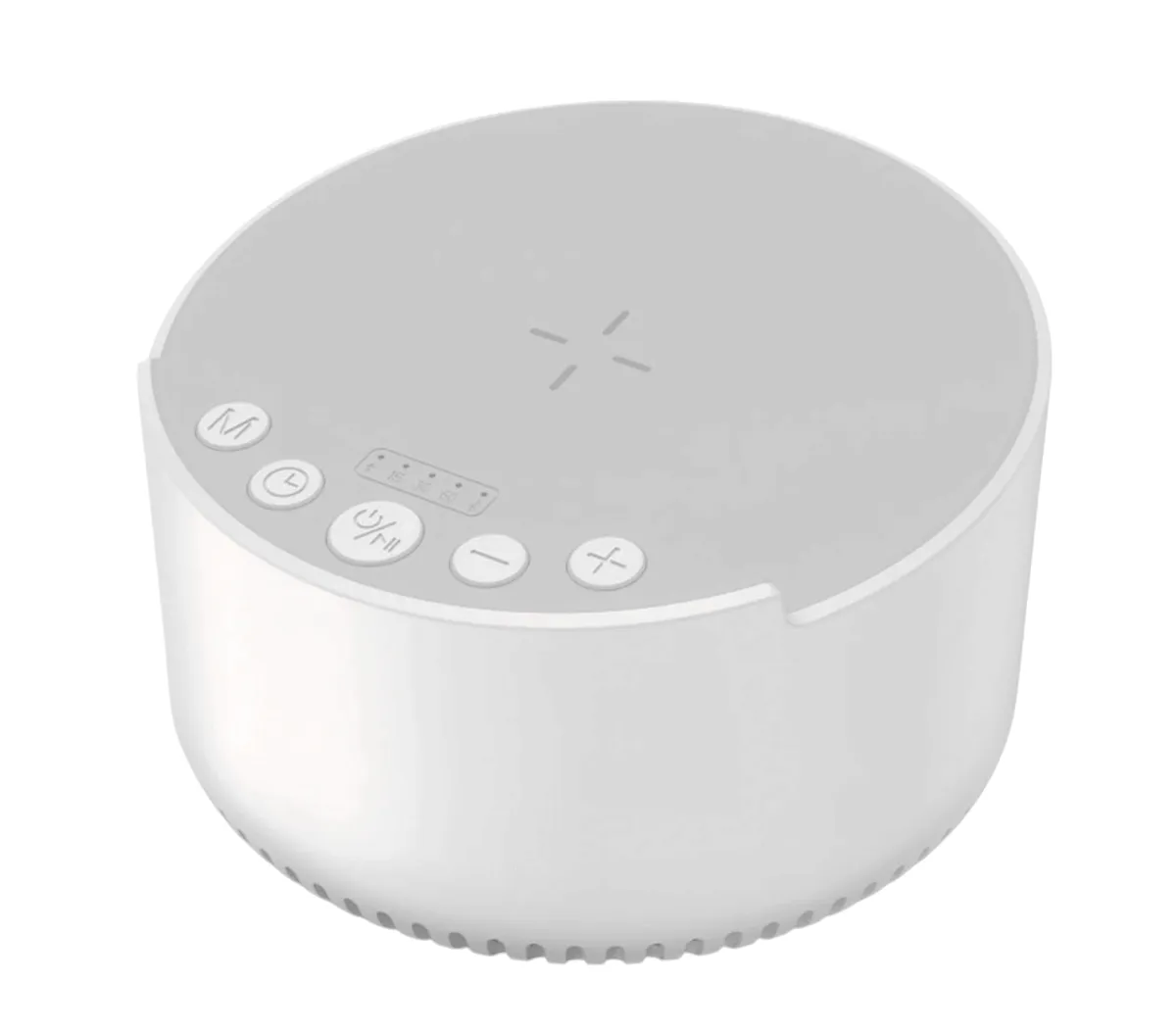Portable White Noise Sound Sleeping Machine/Audio Speaker/Charger 3 in 1 - White