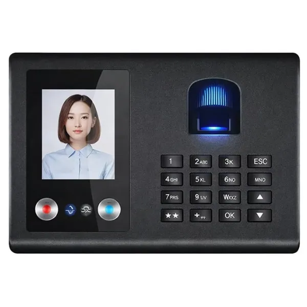 Biometric Time Clock - AI Face + Fingerprint Scanner