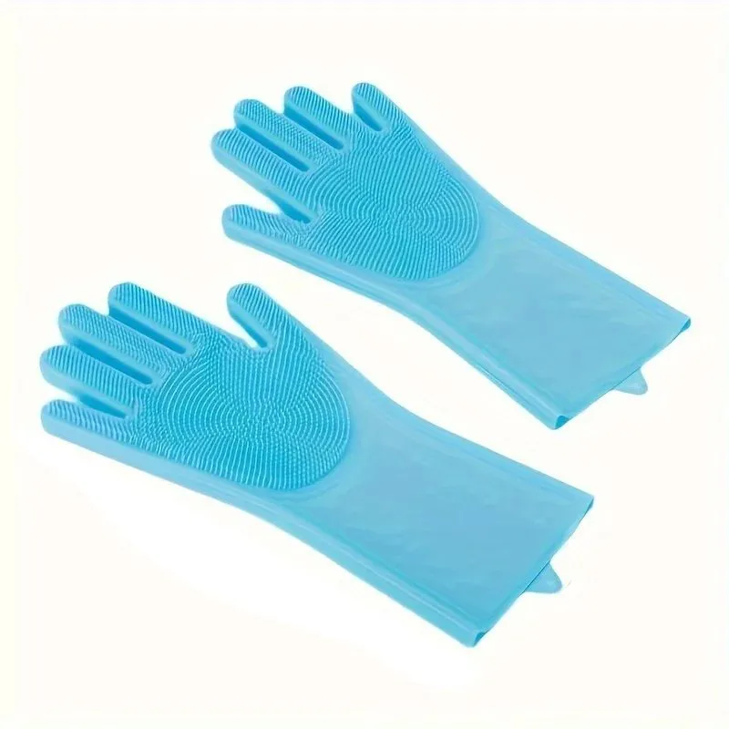 Silicone Pet Grooming Glove Hair Remover Bathing Brush for Dogs Cats