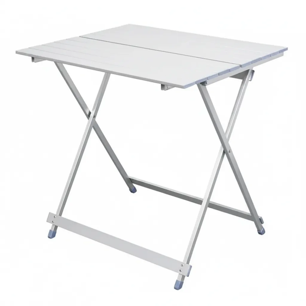 Kaufmann Large Aluminium Folding Table for Outdoor Use, 700mm