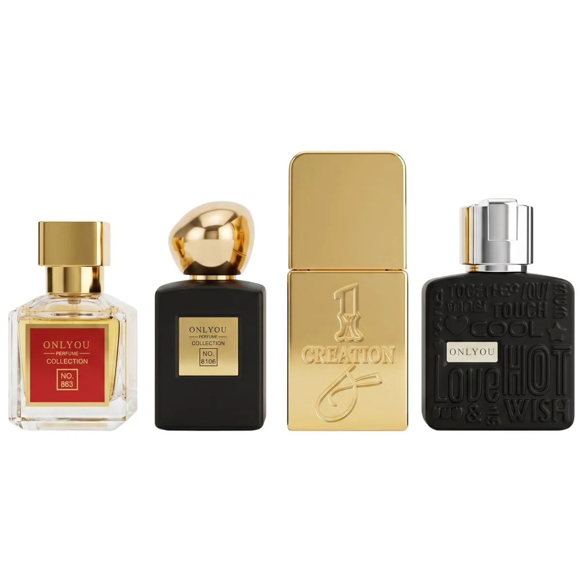 4 Pack Only You Premium Men's Eau De Parfum Gift Set 30ml for Him EDP