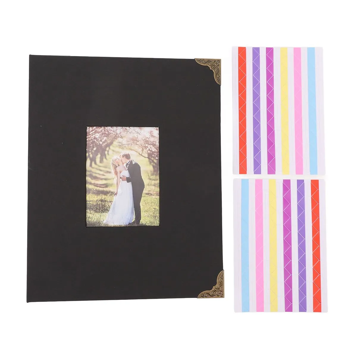 Baby Photo Album with Window DIY Memory Book Black