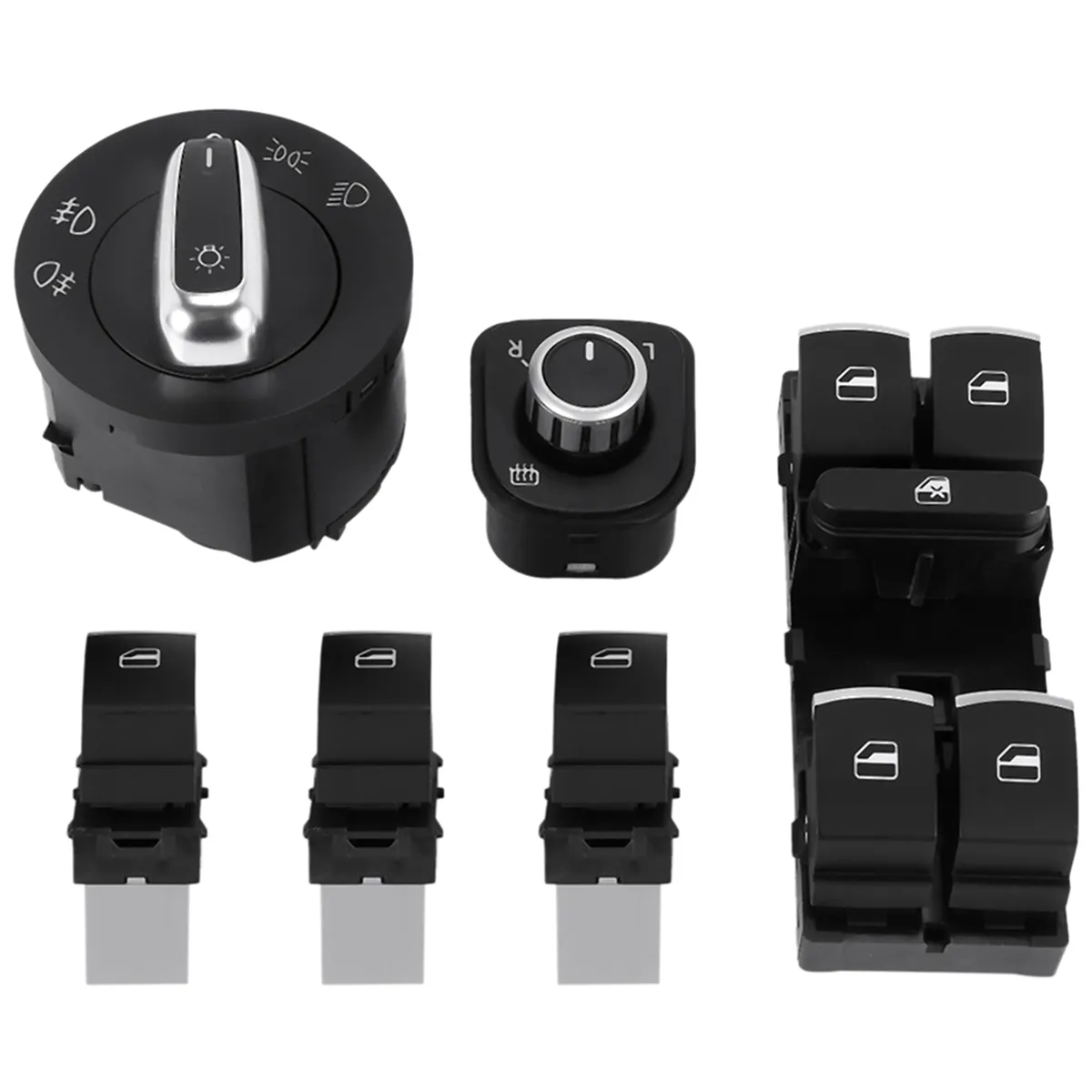 Car Headlight & Window Lift Switch for Vw Compatible with Universal