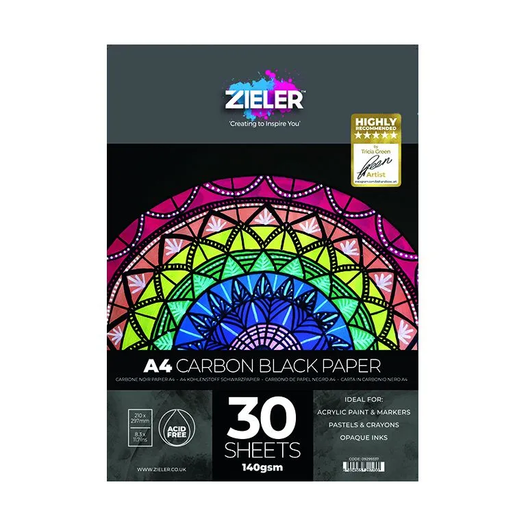 Zieler Black Paper Pad A4