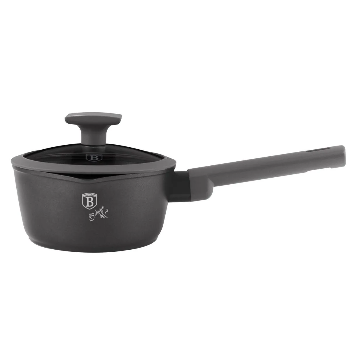 Berlinger Haus Sauce Pan with Lid, 16 cm - Anthracite