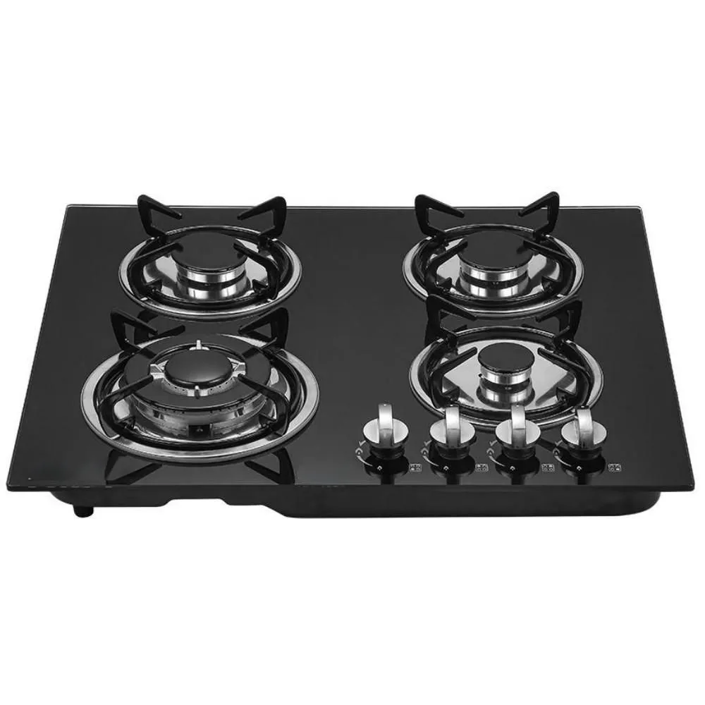 Built-in 4-burner L.P. Gas Stove & Cooker.