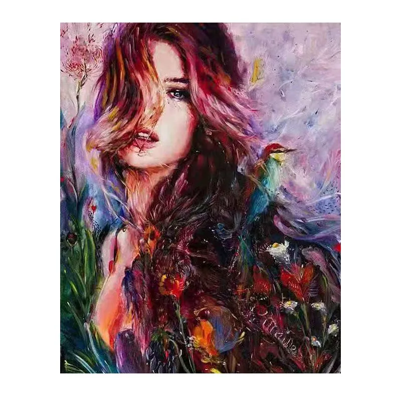 DIY Diamond painting art kit - Painting of beauty