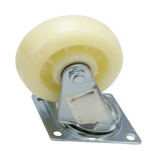 4 Inch White Swivel Caster Wheel - Furniture & Table Wheel