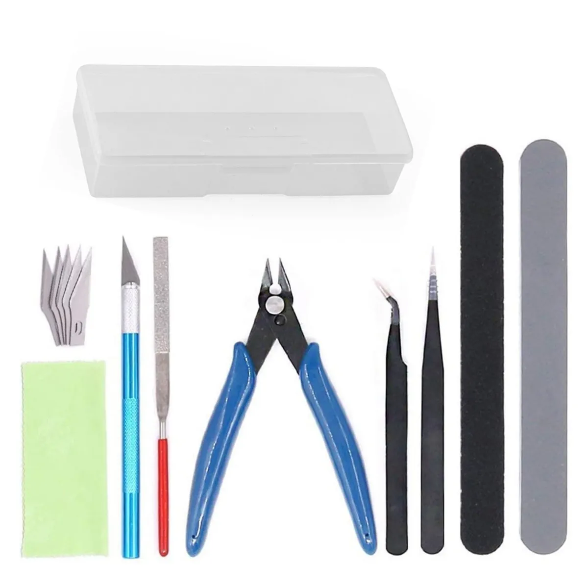 9 Piece Modellers Tool Kit with Case Building Tools Craft Set
