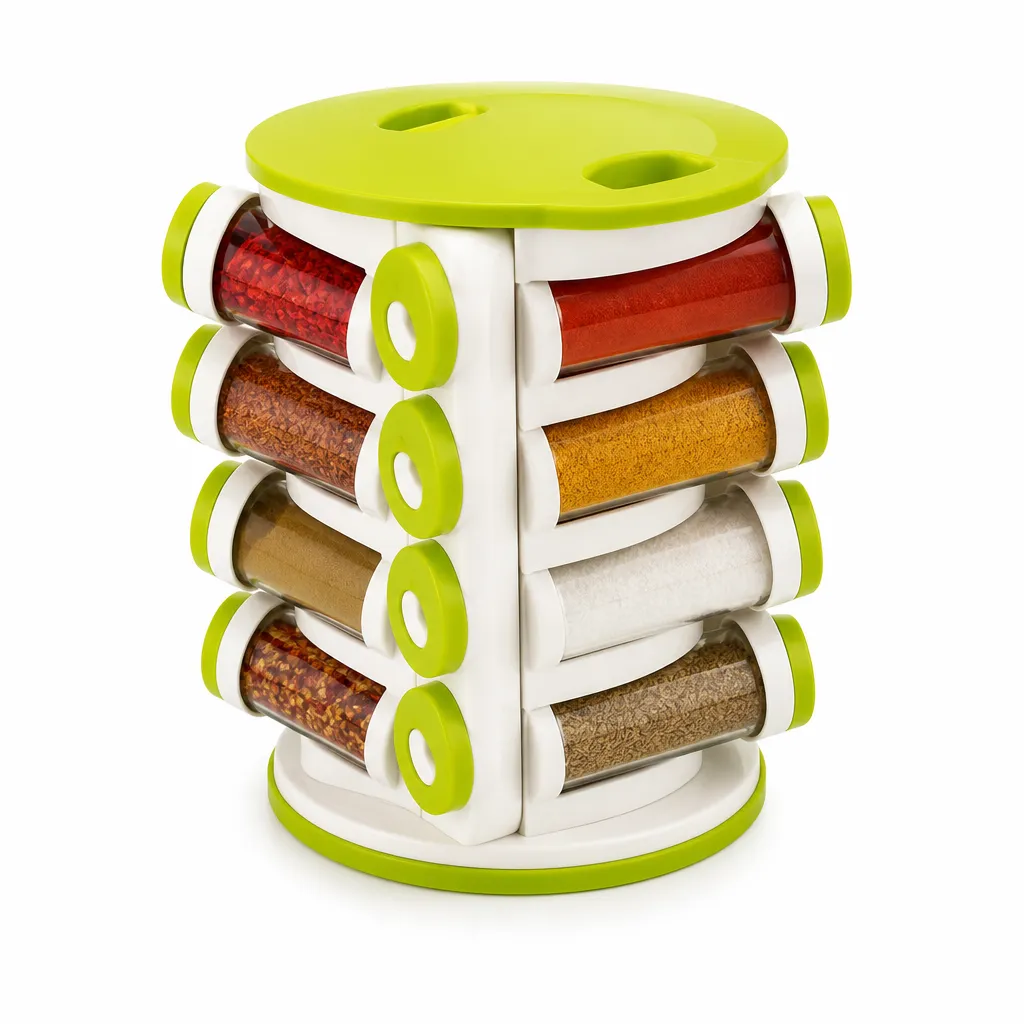 Spice Rack with Cutlery Holder Plastic Food Grade