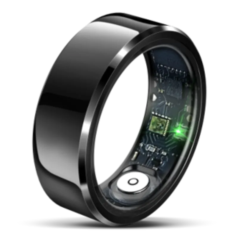 Black Omni Smart Ring: Your All-in-One Fitness Tracker and Health Monitor
