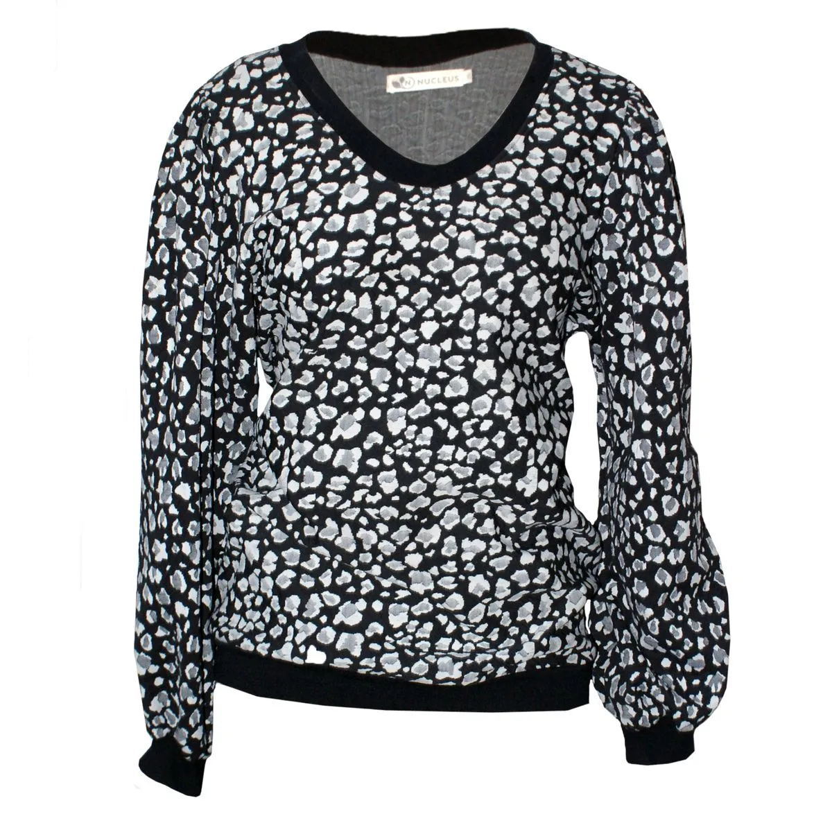 Nucleus Bell Tolls Jersey in Tiger Print Knit