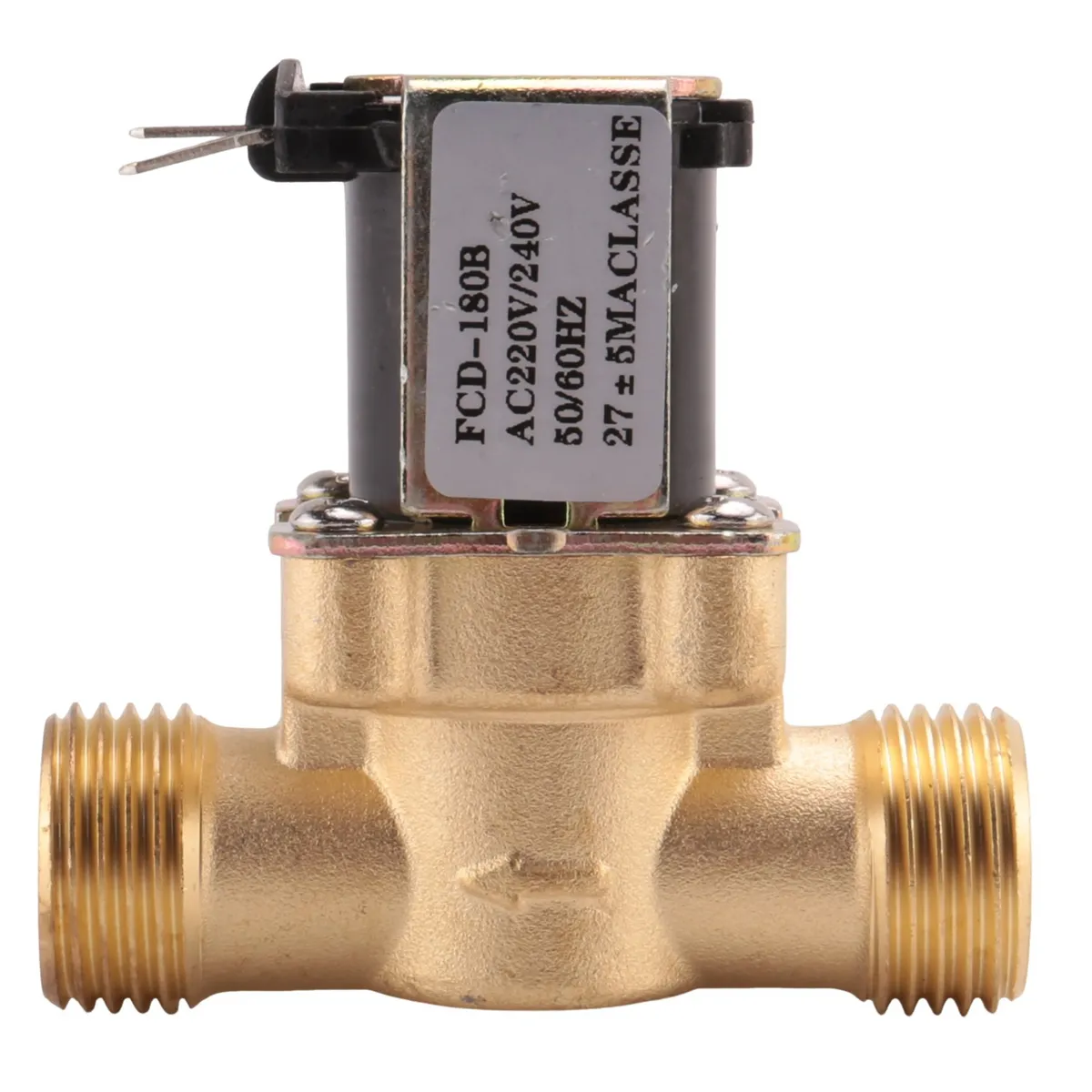 Ac Normally Closed Brass Electric Solenoid Magnetic Valve