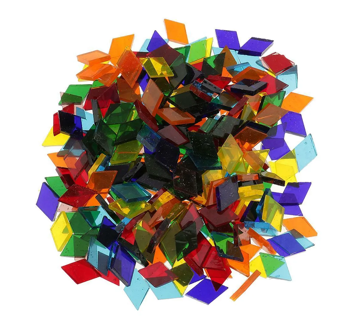 Decor 500g Rainbow Stained Glass Mosaic Tiles