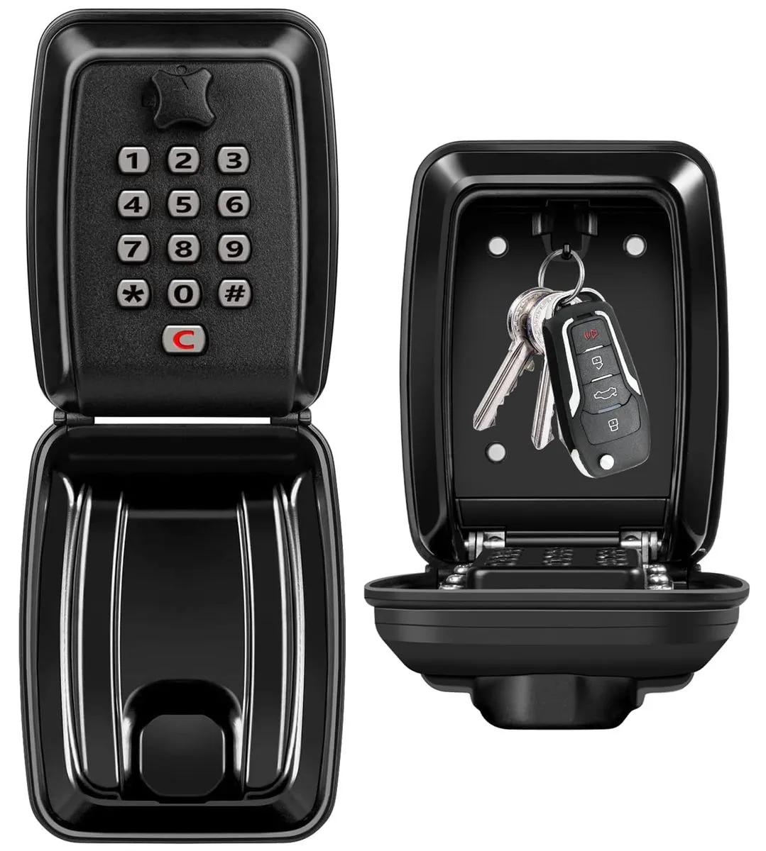 Wall Mounted 12 Digit Waterproof Mini Key Safe Large Capacity Resettable
