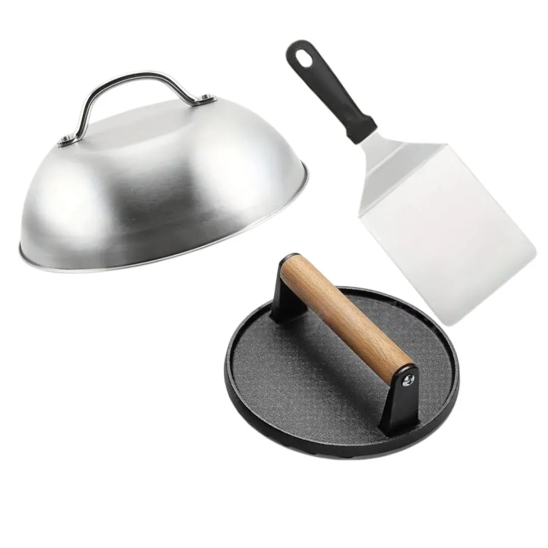 3 Outdoor Braai Tool Set | BBQ Grilling Accessories Kit