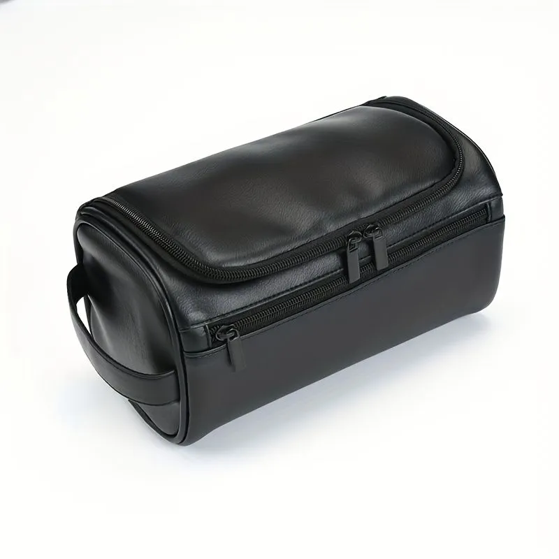 Large-Capacity Men's Toiletry Bag - Black