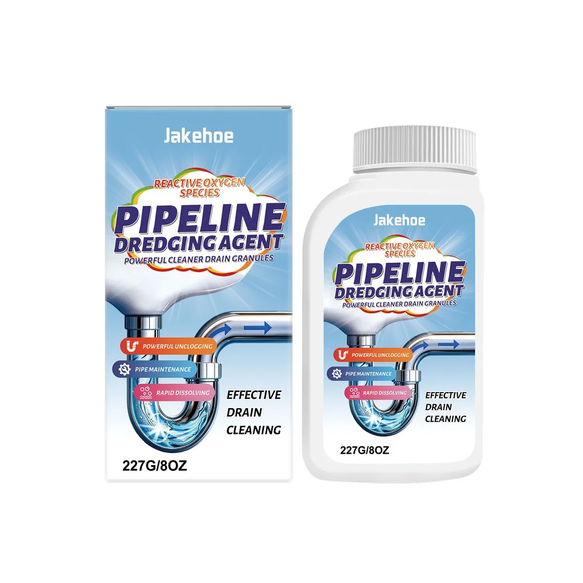 Drain Cleaner Powder for Kitchen Sinks and Toilet Pipes