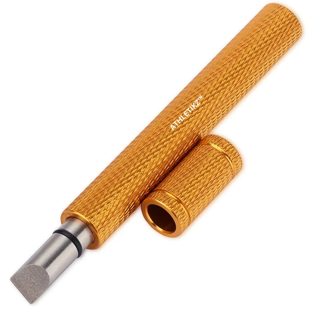 Athletikz Golf Groove Sharpener & Cleaning Tool for Wedges & Irons - Orange
