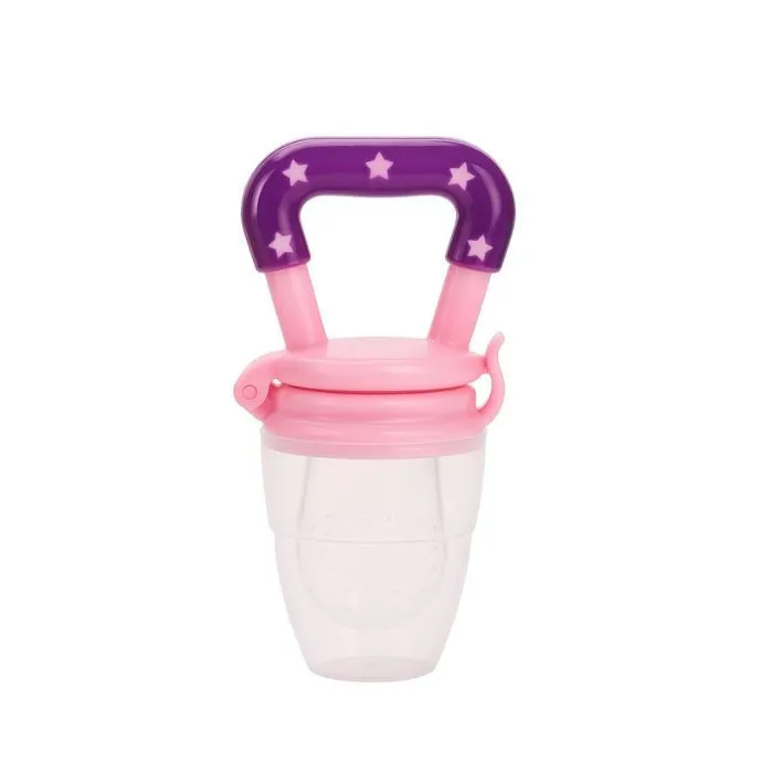 Silicone Baby Fruit & Food Feeder Pacifier - Soothing & Simply Genius Pink