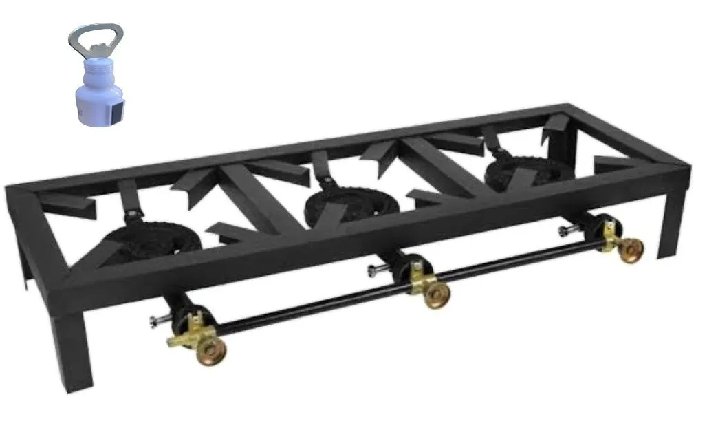 3 Plate Gas Stove And Bottle Opener