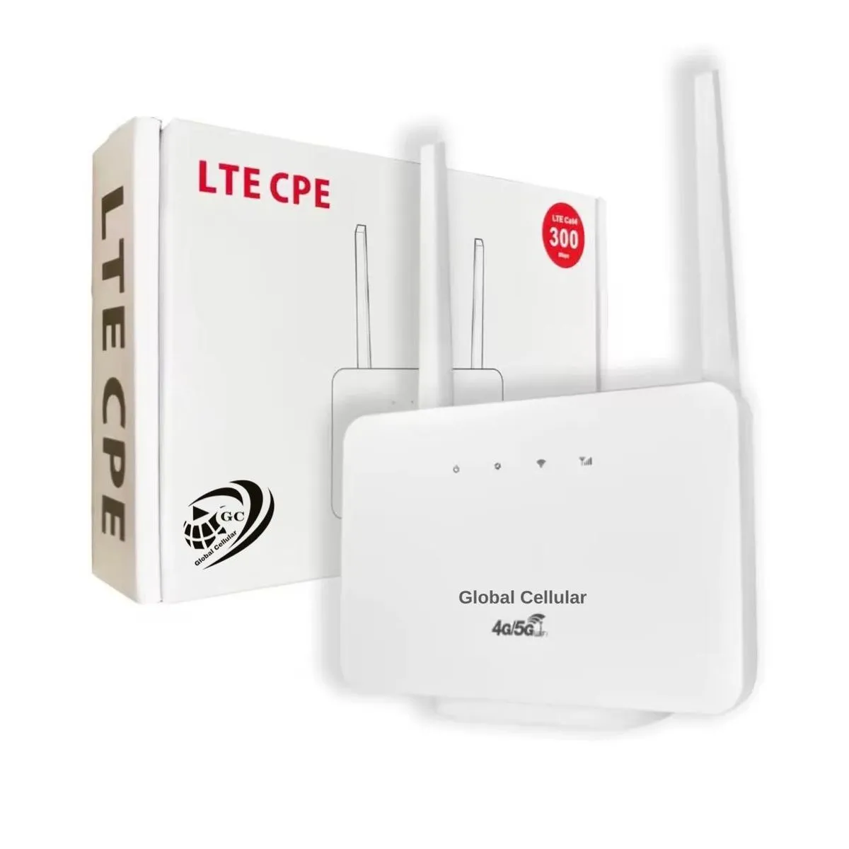 SIM Card WiFi Router 4G LTE Router 300Mbps with Dual Antennas- Open Network