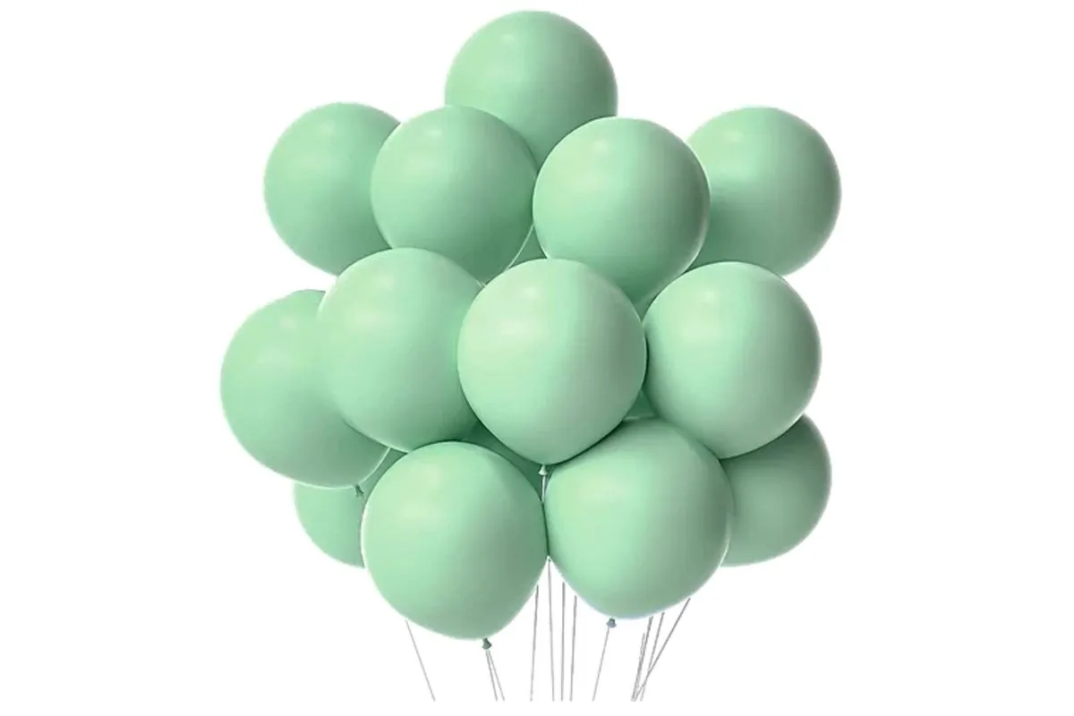 50-piece Balloons for Party Birthday Wedding Holiday Decorations - Green