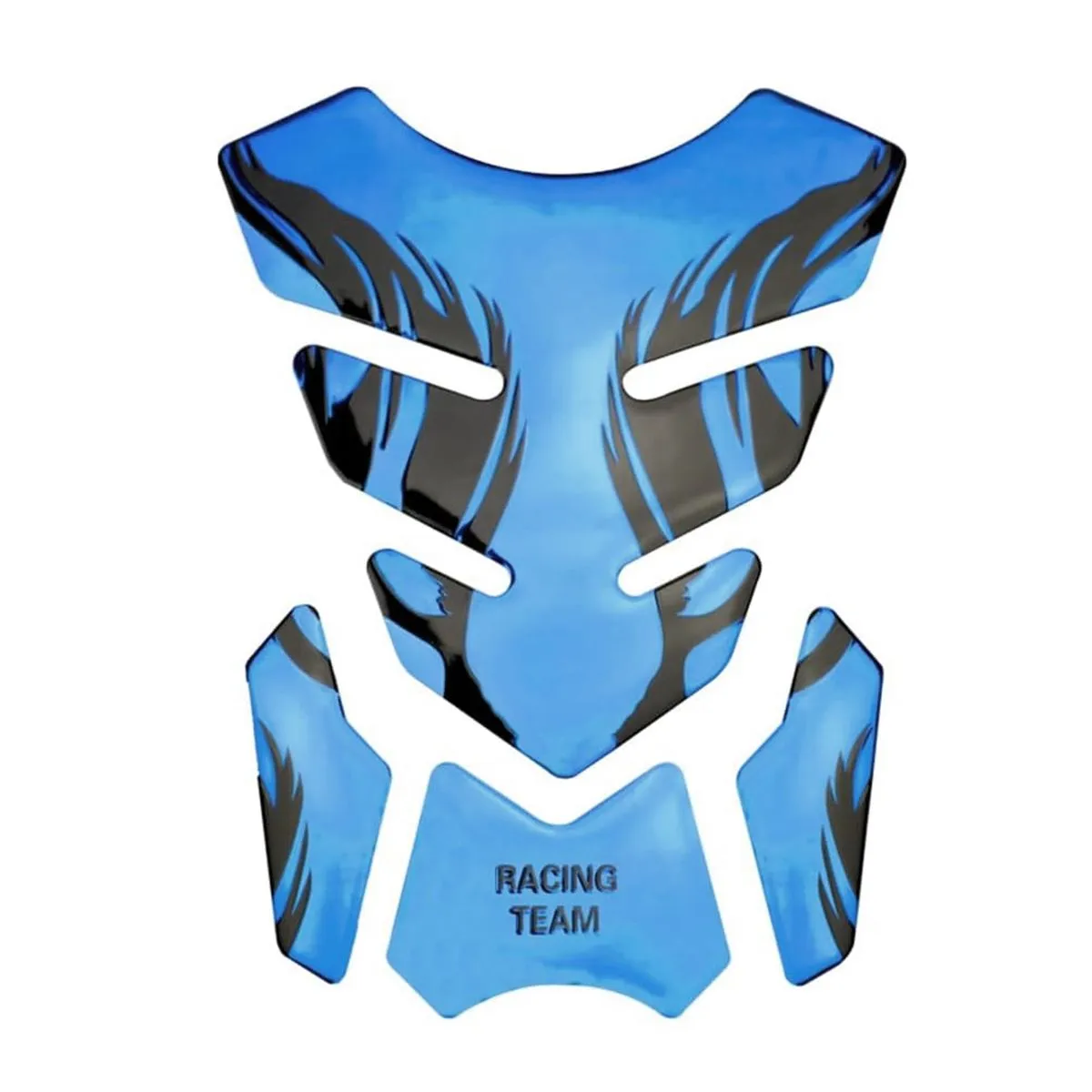 3D Personalized Motorcycle Decals, 3D Fishbone Sticker for Motorcycle - Blue