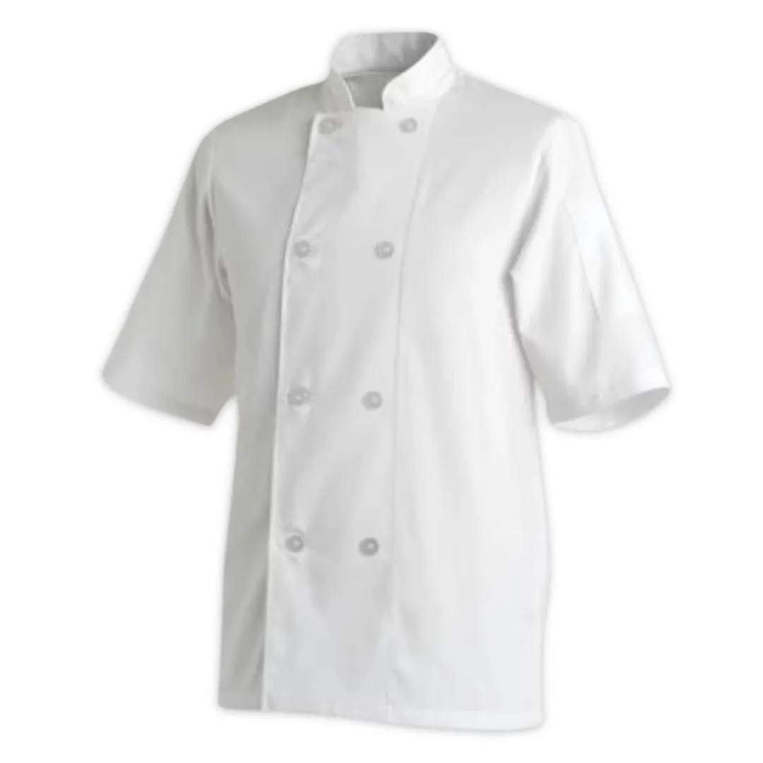 Chefs Uniform Jacket Basic Short Sleeved - White