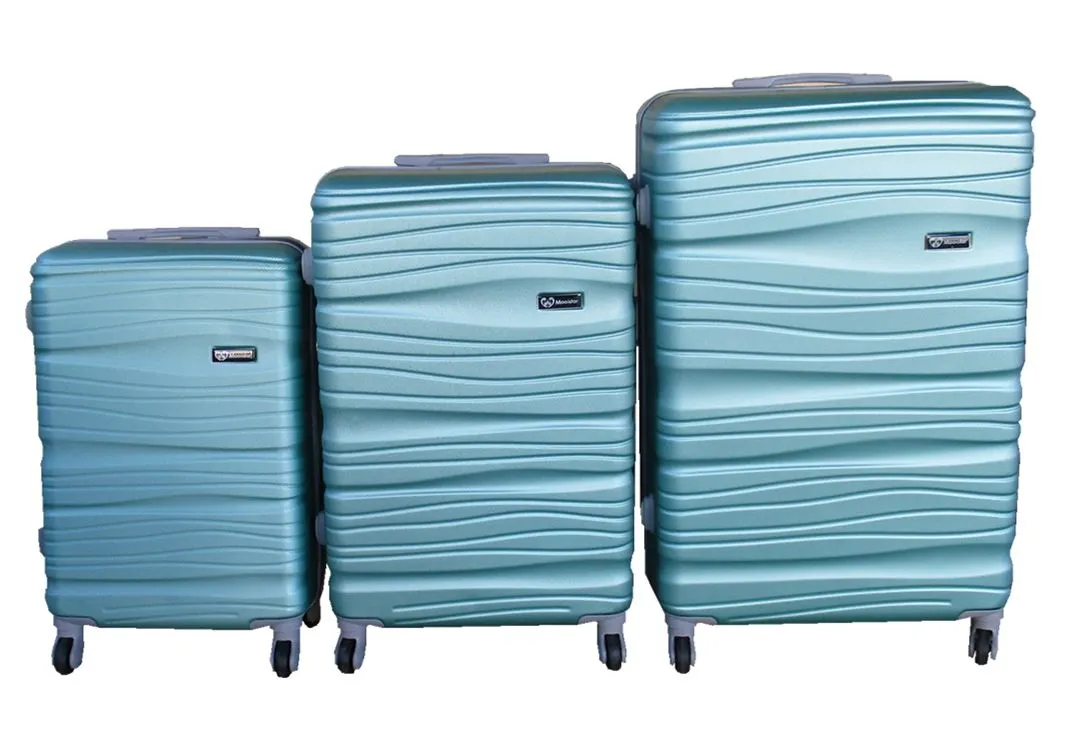 3 Piece Travel 30" Luggage Suitcase Bag Set-Stylish -Light Green