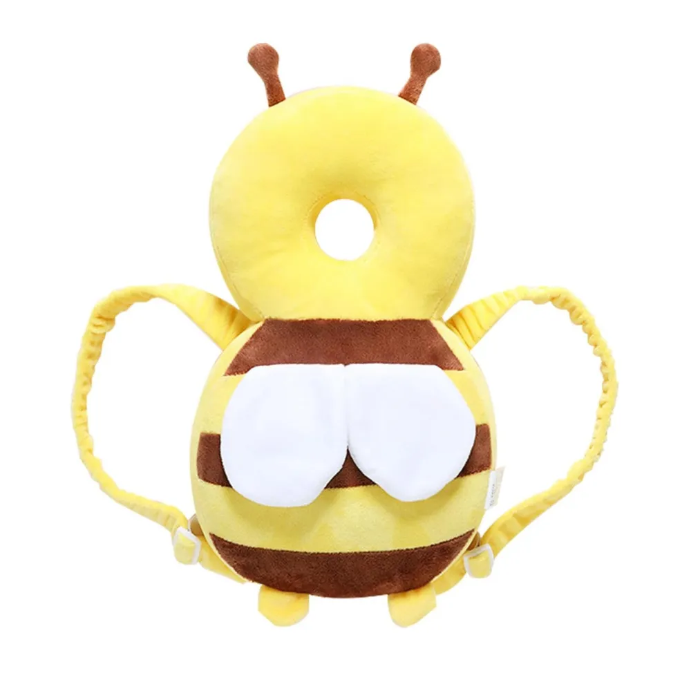 Bestby - Soft Baby Head Safety Cushion Backpack with Adjustable Straps - Bumble-Bee Yellow