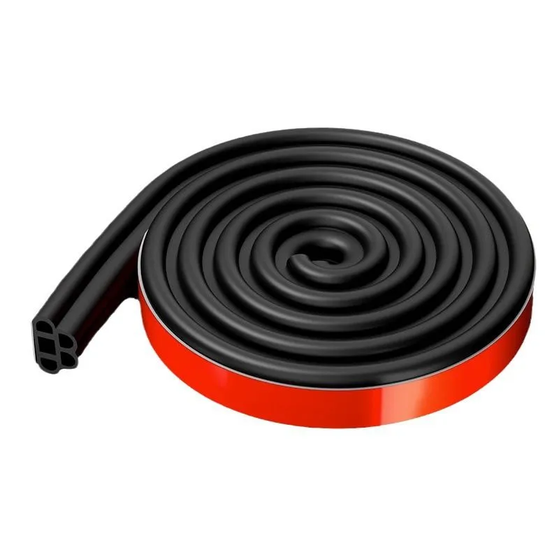 6M Door Weather Stripping - Self-Adhesive Soundproof Seal Strip