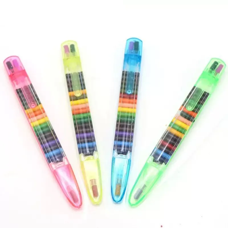 4 Pcs Set Changeable Color 20 in 1 Kids Crayon Colouring Drawing Stationery