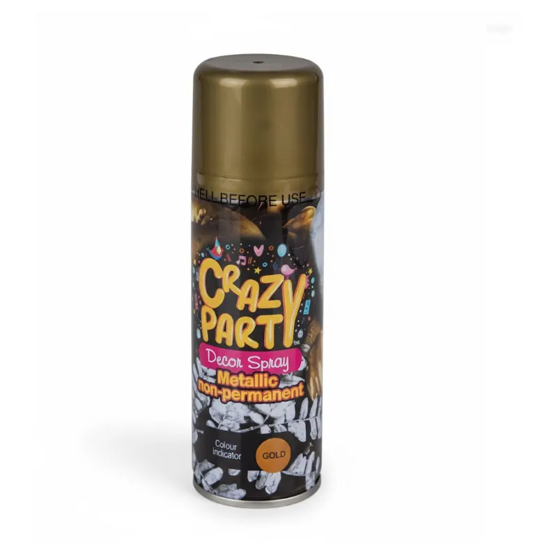 Crazy Party - Metallic Spray x 2 - Metallic Gold