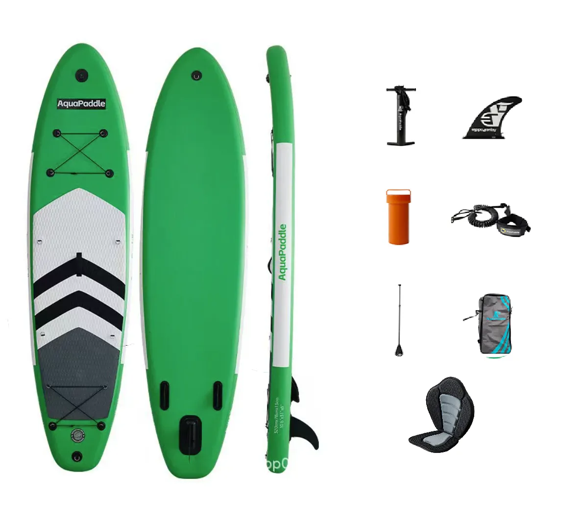 AquaPaddle - Inflatable SUP Stand Up Paddle Board Kit with Seat - 320 x 78 x 15cm