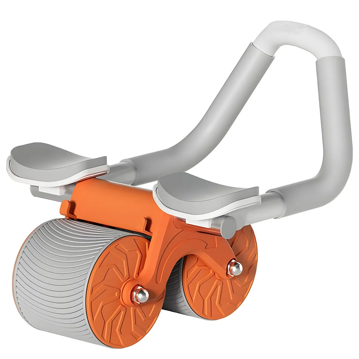 Ab Roller with Elbow Support Abdominal Wheel Exercise Roller Core Training - Orange