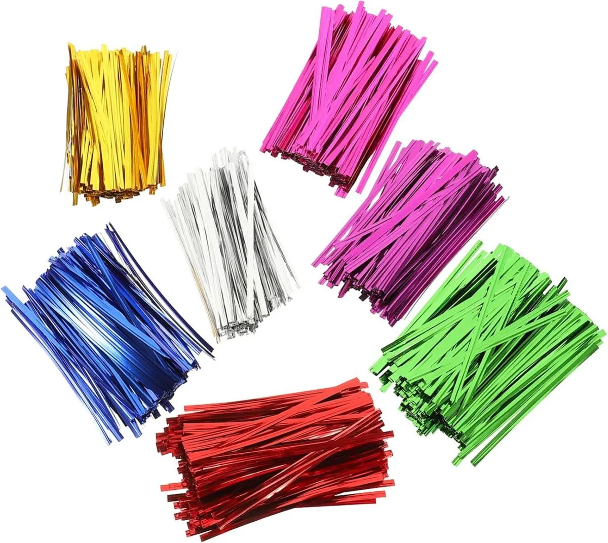 7Bags Ties Baking Gold Wire Ties for Bags Multi Purpose Packing Gold