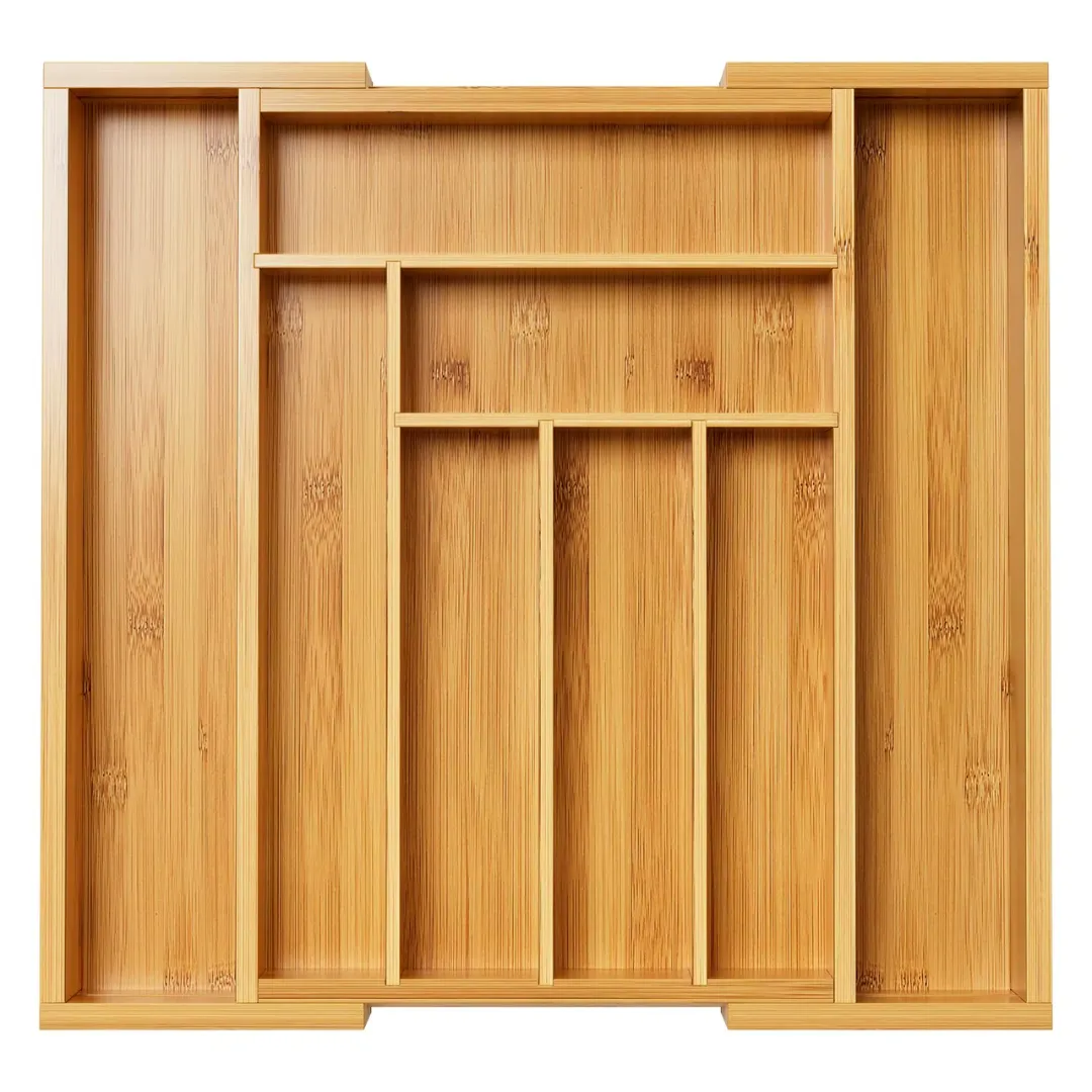 Mellon Moon Expandable Bamboo Kitchen Drawer Organiser