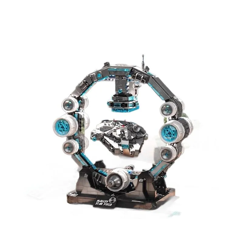 Lego-Compatible Magnetic Levitating Millennium Falcon Building Blocks -
