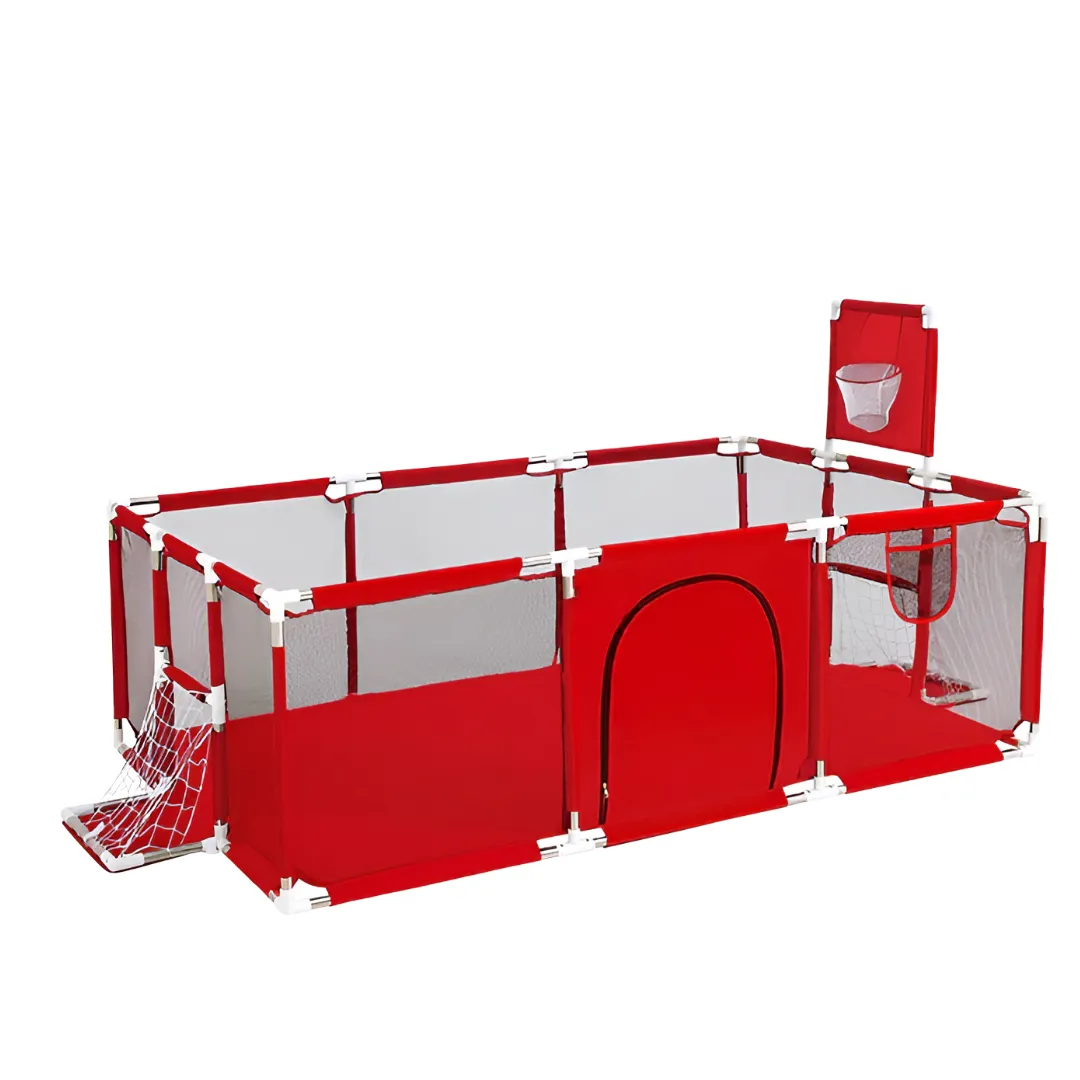 Baby Playpen Children Toddler Kids Indoor Play Pen-Red