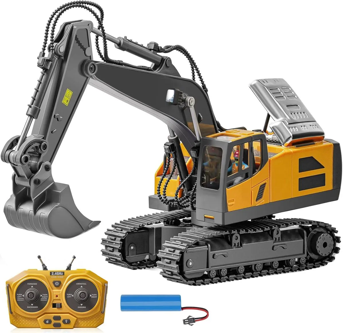 Remote Control Excavator Toys,13 Channel RC Excavator Construction Toys