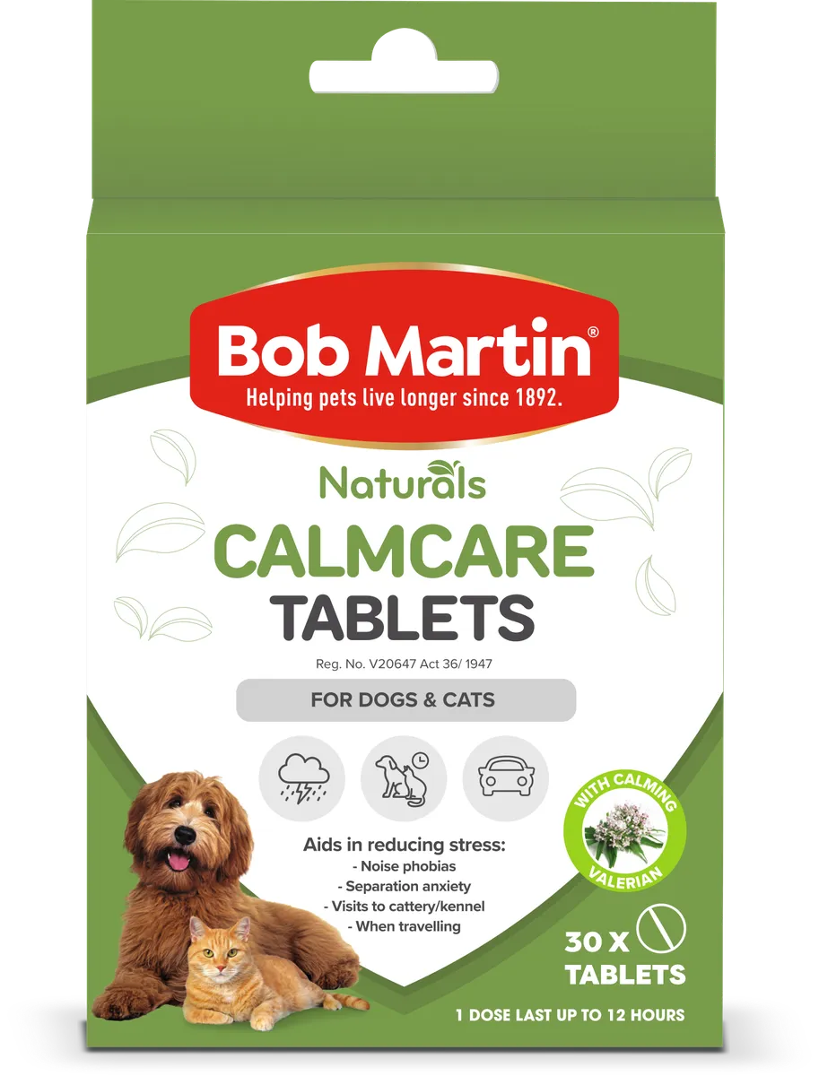 BOB MARTIN Naturals Calmcare Tablets for Dogs & Cats 30's