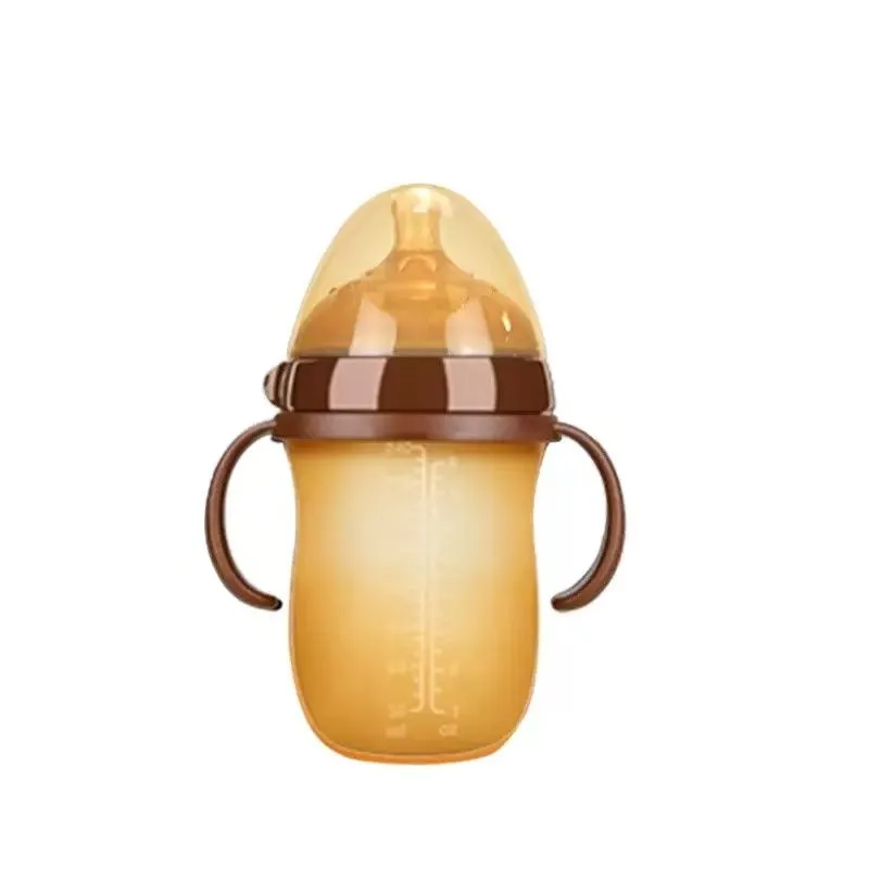 Soft/drop-resistant silicone baby bottle - mimics breastfeeding - 240ml