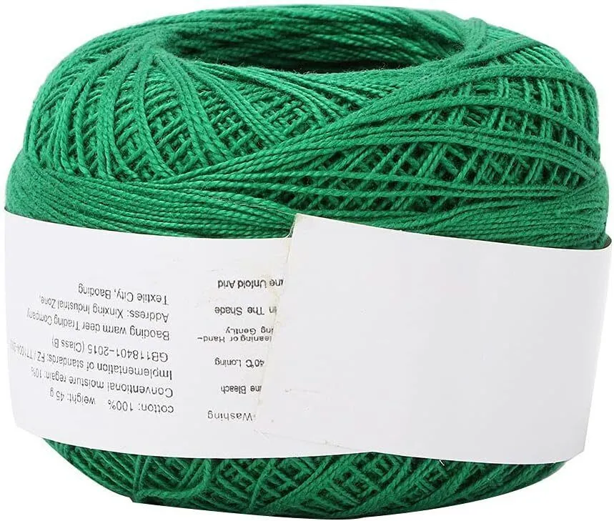 Hand Crocheted Lace Line, Cotton Yarn, Multicolored and Bright, for Craft