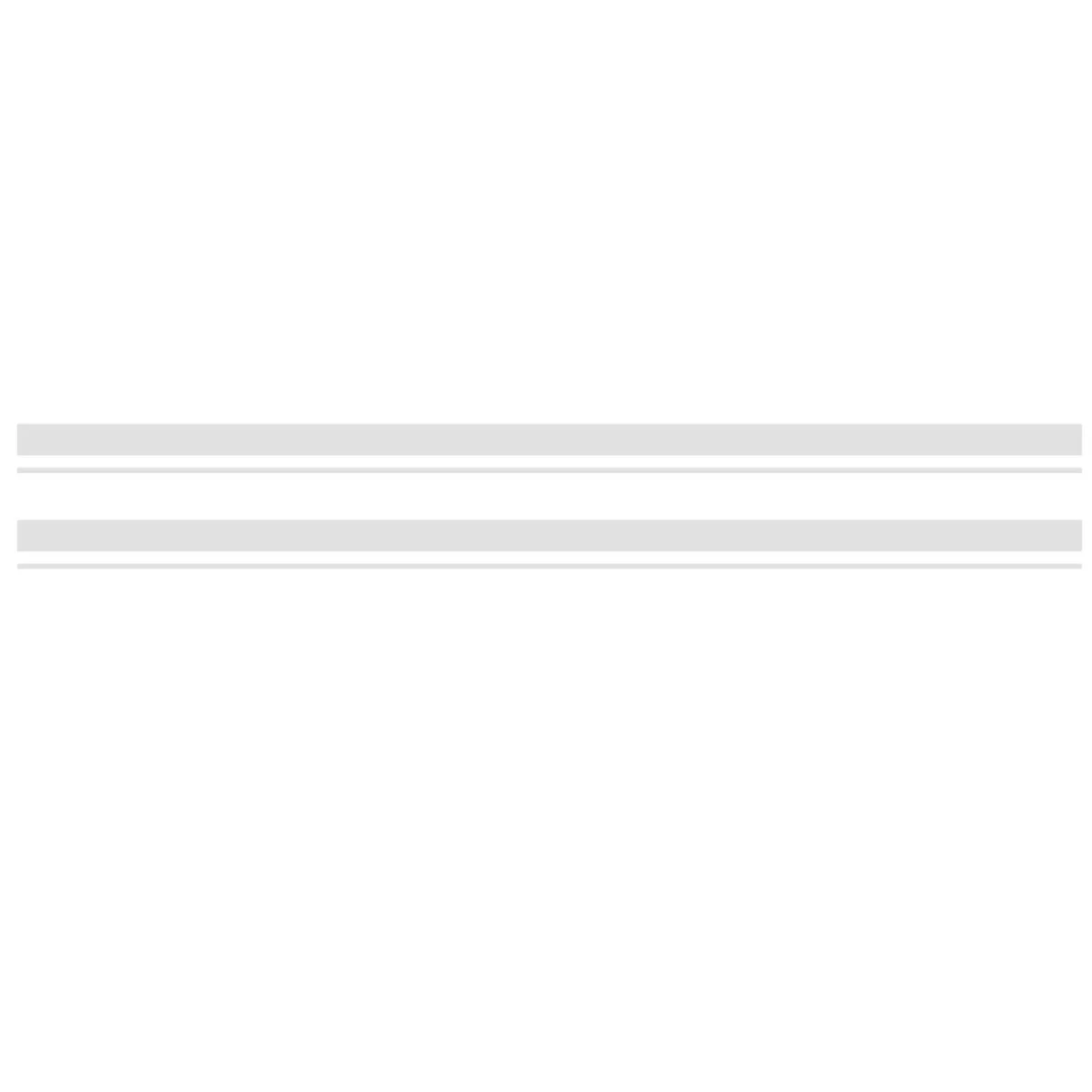 2 Pieces White Racing Stripe Decals for Car Doors