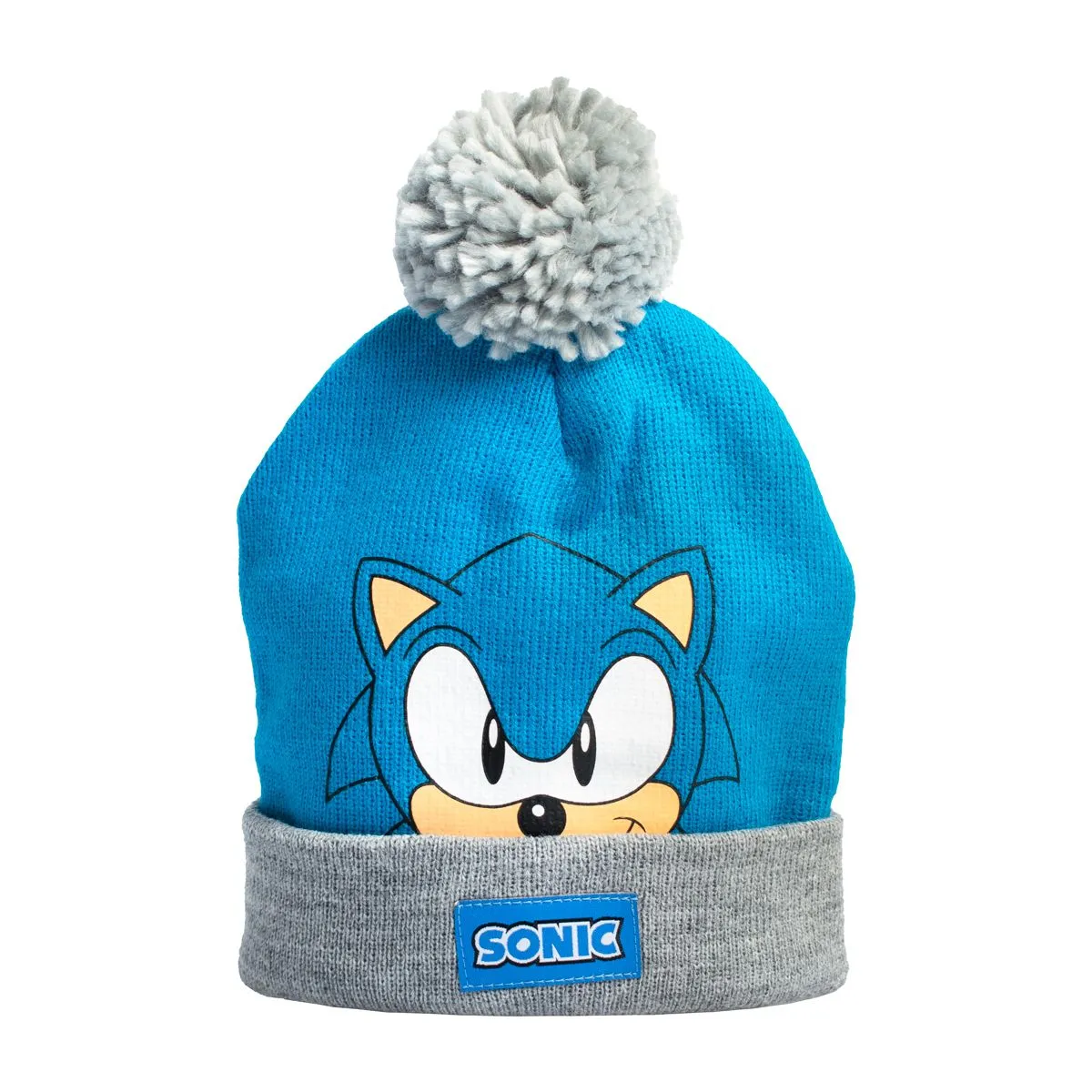 Sonic The Hedgehog By SEGA Official Licensed Boys Kids Fashion Beanie - Light Blue