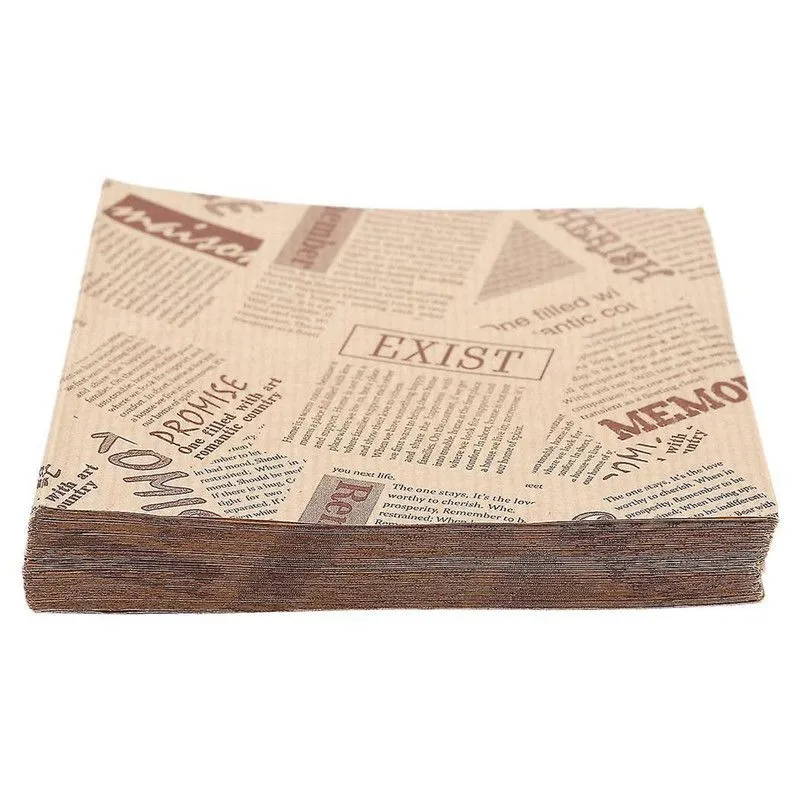 200 Pieces Baking Sheets Wrapping Paper Deli Paper for Food Basket Liners