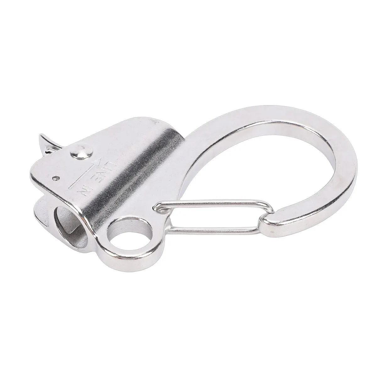 304 Steel Boat Sliding Hook 9000lbs Quick Release For 3/8-5/8 Rope