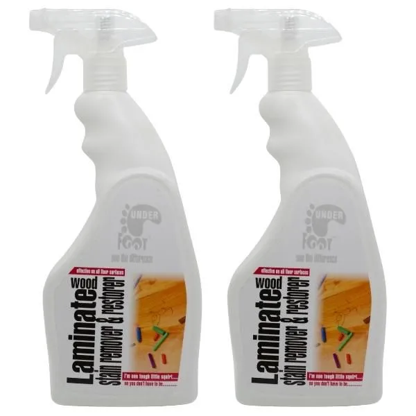 Under Foot - Laminate Wood Stain Remover and Restorer - 750ml - Pack of 2